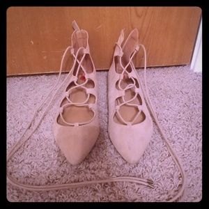 Lace up Flats size 11(fits like a 10)